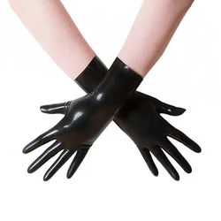 Wholesale Handmade Fetish Sexy 3D wrist Powder Free Small Latex Glove womens tight short gloves