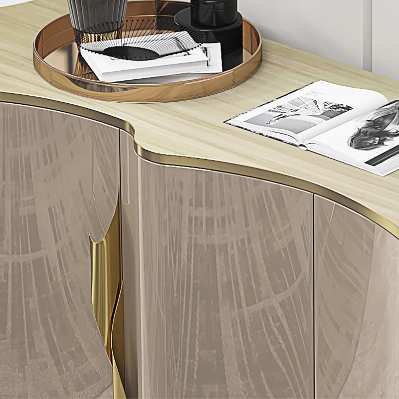 stainless steel modern living room wood storage dining room cabinets