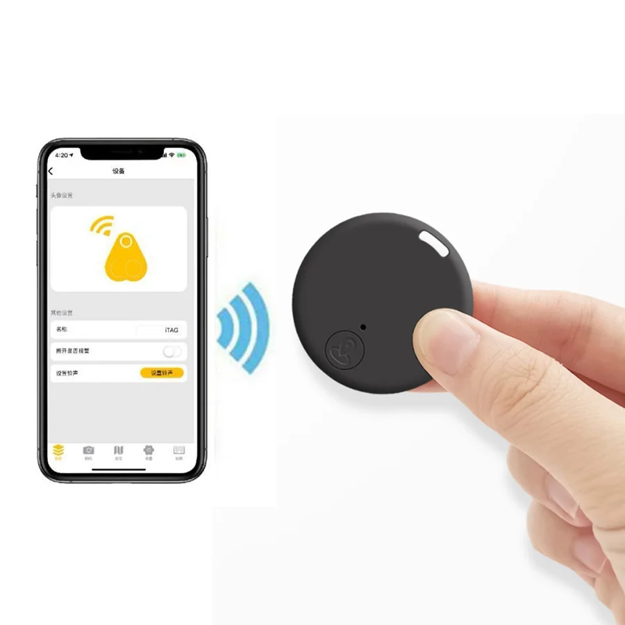 New Arrival blue tooth itag wireless tracker location anti theft device keychain alarm with iphone airtag