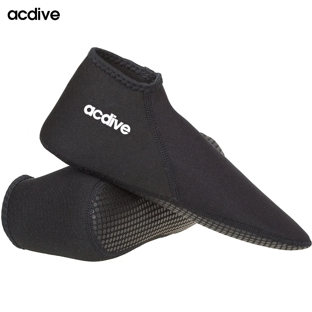 Acdive Customized 2mm Neoprene Low Cut Diving Snorkeling Sailing Non-Slip Aqua Sports Sand Proof Socks