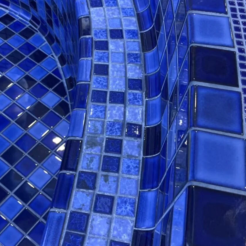 
Tiling Tile Pool Swimming Vase Gold Marble Handmade Frame Mirror Rose Vidrepur Stained Pieces Machine Glass Mosaic 