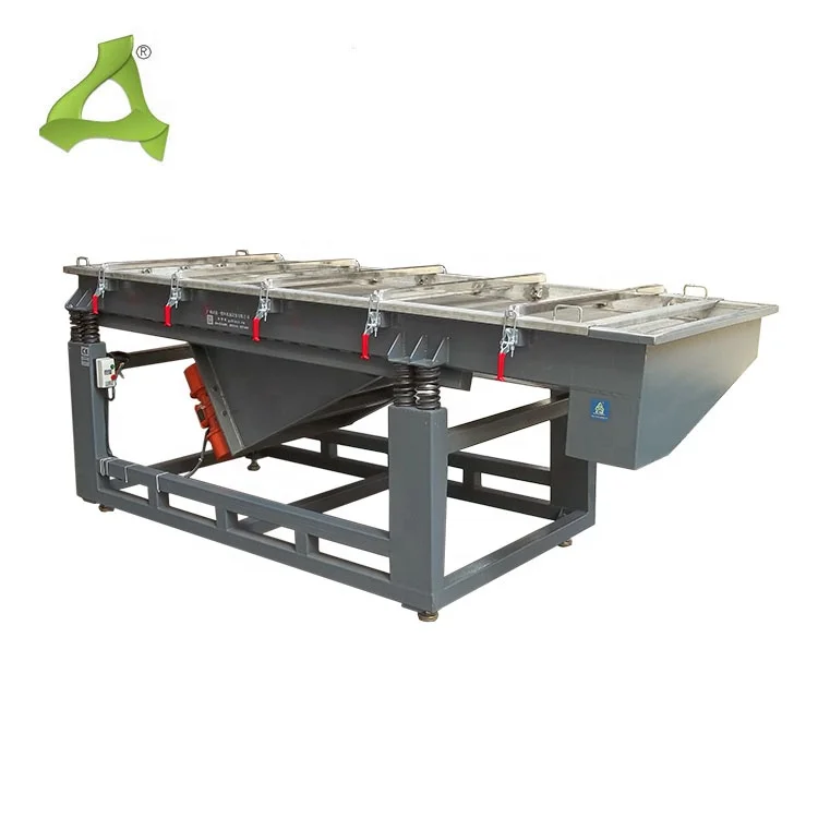 Пластиковый линейный вибрационный экран большой емкости древесная щепа шлифовальный станок