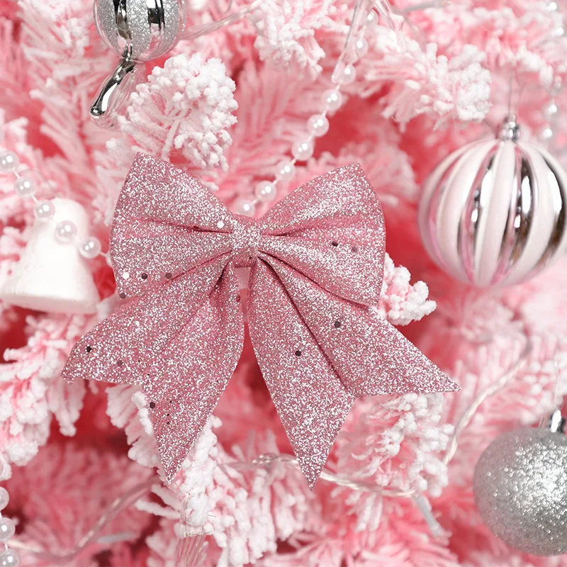 2024 New Design Customized Pink Pvc Colorful Artificial Pink Christmas Tree