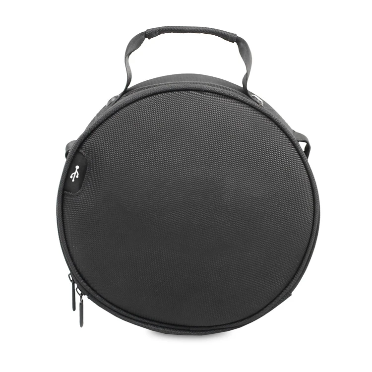 Round Shape Ballistic Nylon Custom Headphone Bag for DJ Headphones