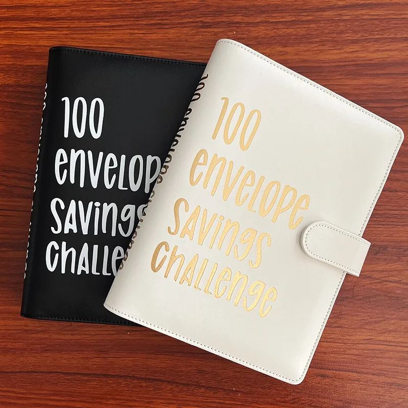 100 envelope savings challenge A5 Budget binder challenges  pu leather budget binder planner notebook for money saving bulk