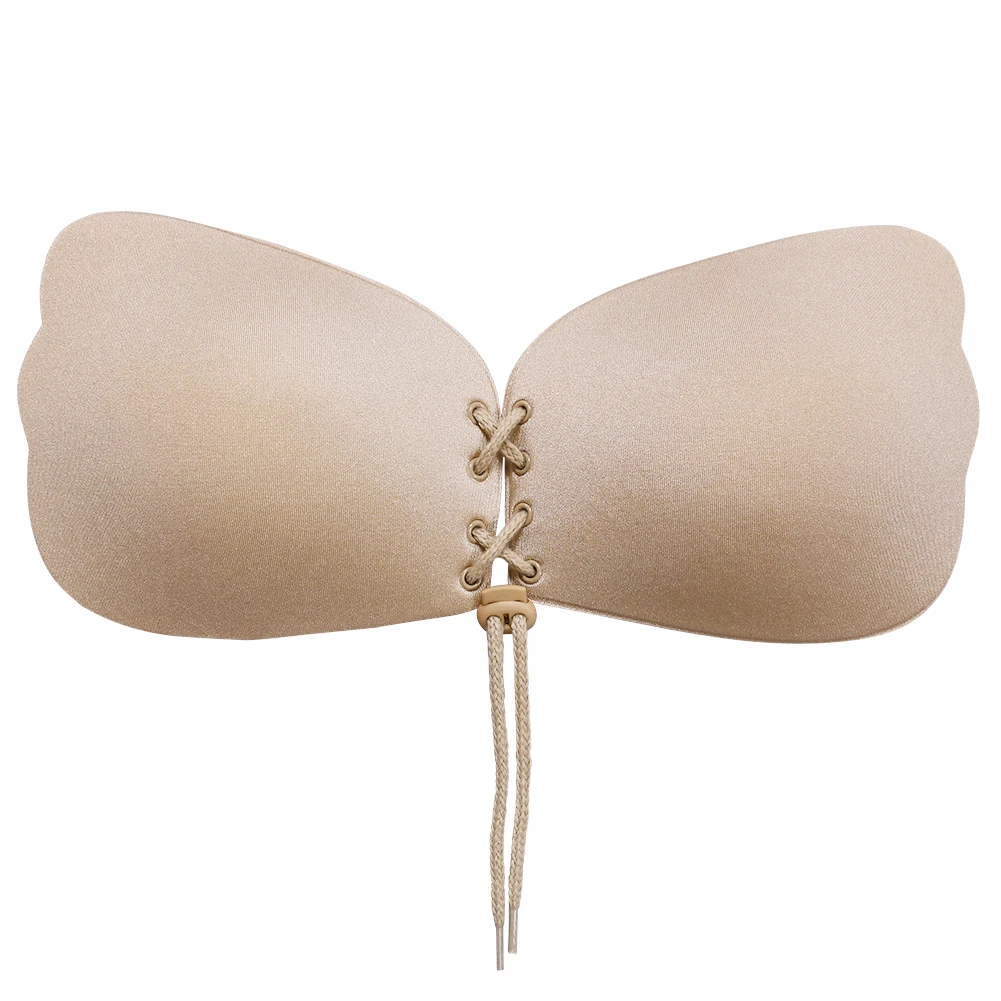 Wholesale Backless Women XL Self Bra Lift Strapless Silicone Adhesive Push up Girls Gather Bra