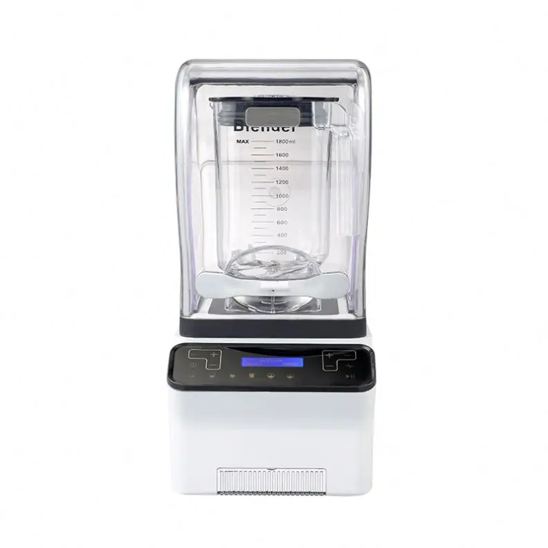 Commercial Blender With Sound Proof Cover Professional High Speed Smoothie Blender