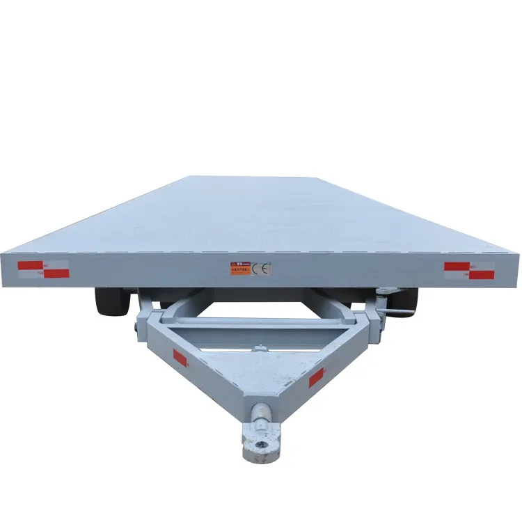 40ft industrial drawbar container trailer flatbed semi trailer