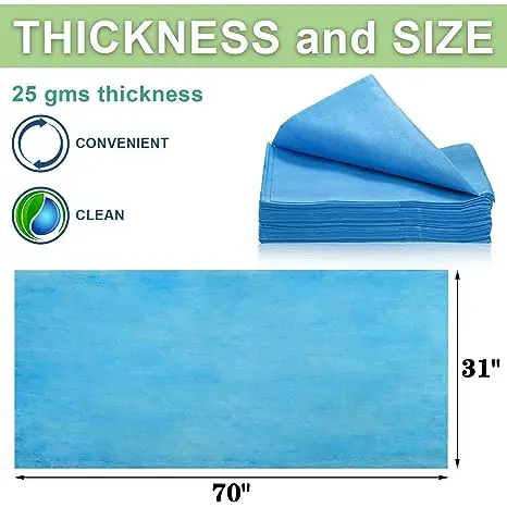 GLORYTANG Disposable Non-woven Bed Sheets Bed Cover Spa Massage Table Sheet Blue White Pink Waterproof Bed Cover Flat Sheets