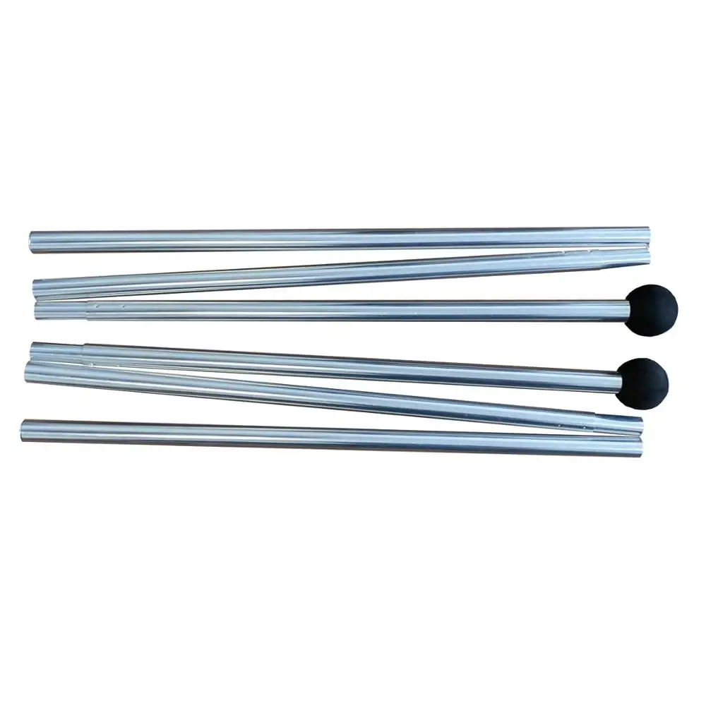 Aluminum 7001 6061 Seamless Pole With Black Ball On Top