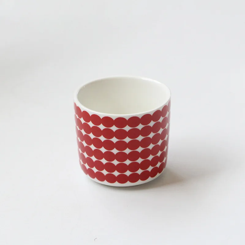 Colorful New Modern Flower Porcelain Couple Design Set Reusable Travel Decoration Ceramic Coffee Cup Mug