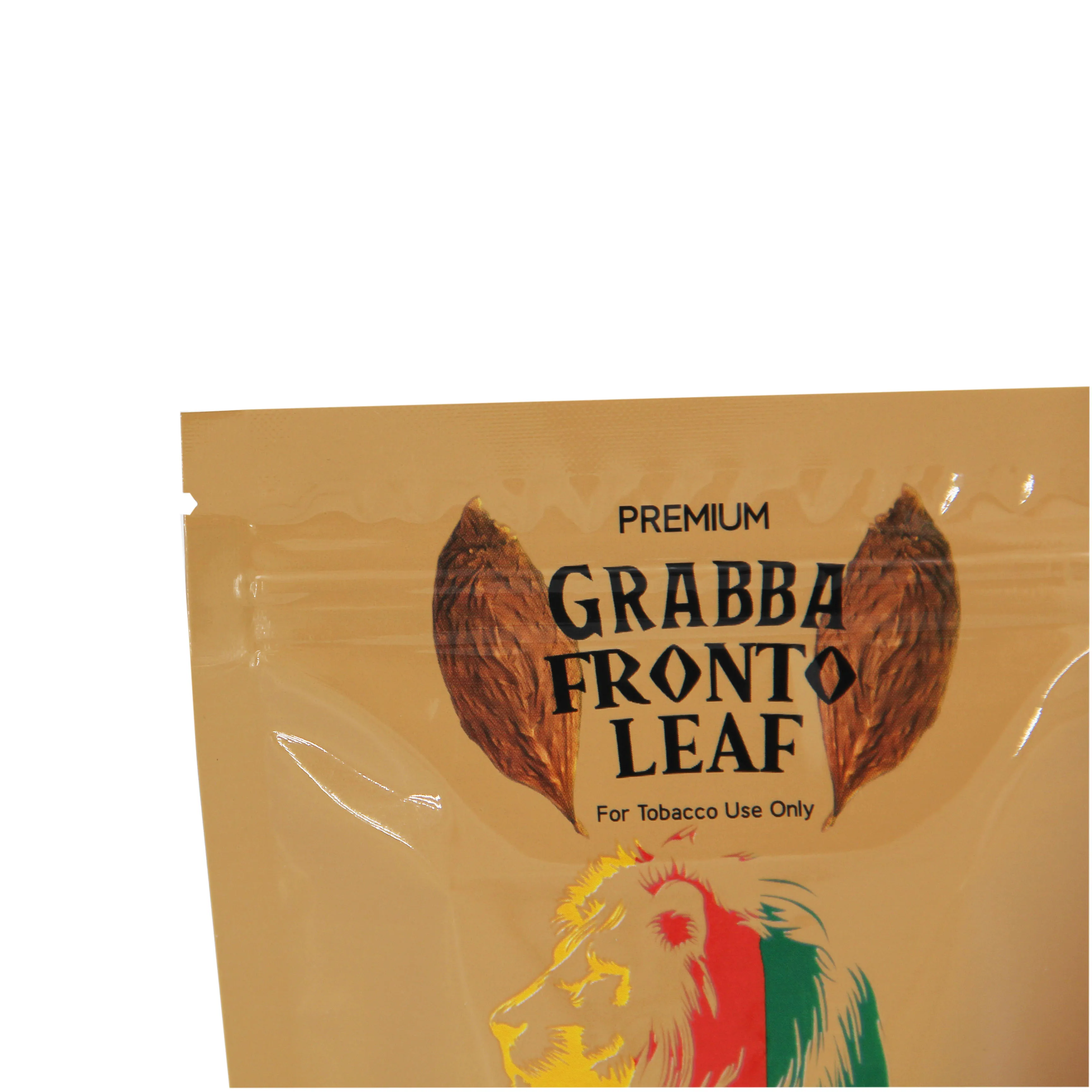 Custom Clear Window Mylar Foil Plastic Packaging Pouch Tobacco Bag