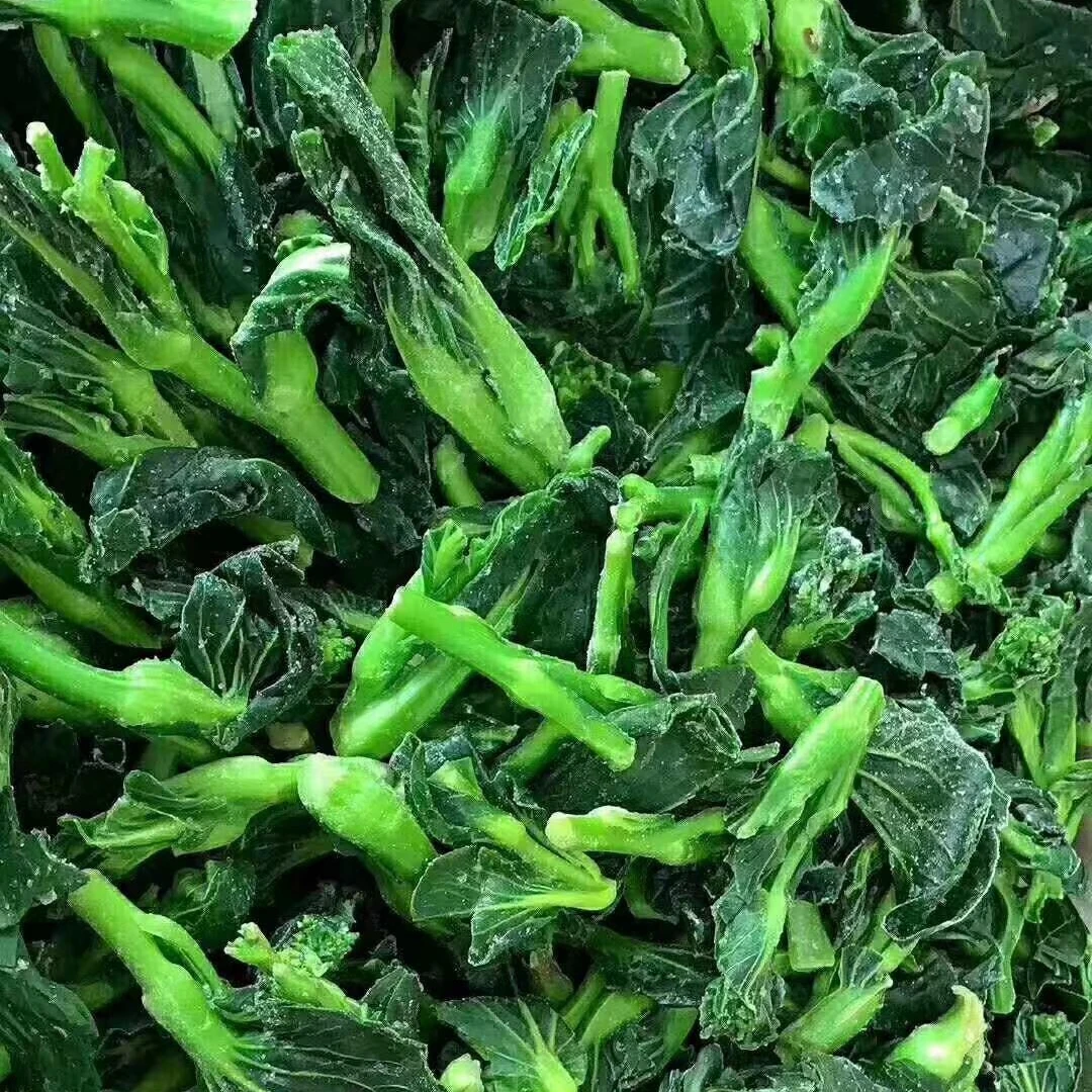 Hot selling iqf frozen green healthy vegetable rape flower with low price