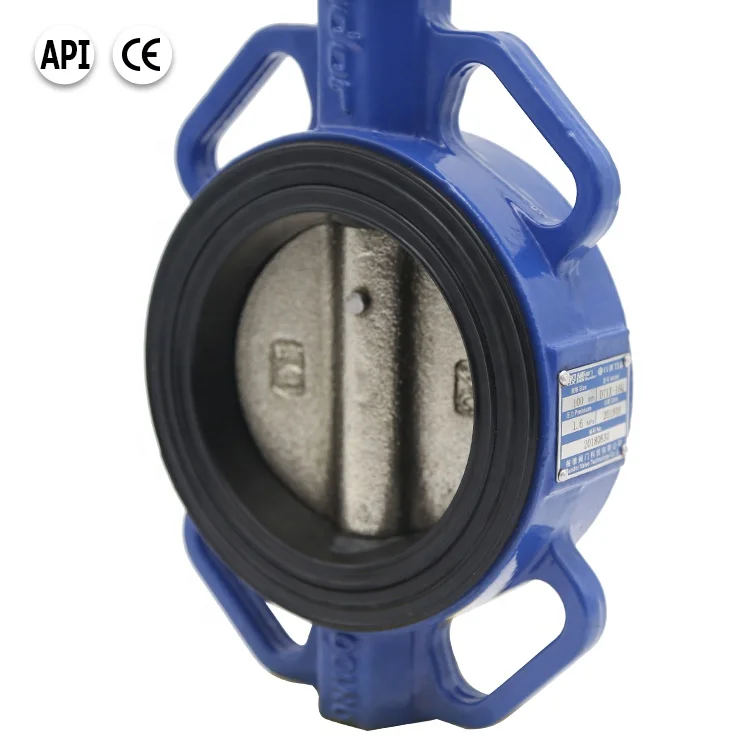 Bundor 2'- 44' 10K/150LB EPDM wafer type butterfly valve with pneumatic actuator