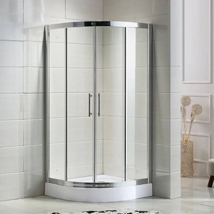 Африканская угловая душевая кабина для ванной комнаты с рамкой из алюминиевого сплава S6021