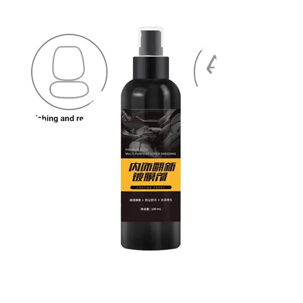
100ML Car Plastic Parts Retreading Agent Car Interior Leather Seat Maintenance Care Agent Restorer 