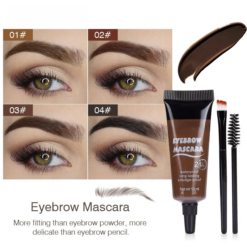 Hot Selling Mascara Eyebrow Gel 24 Hours Waterproof Non Halo Dyeing Durable Setting Eyebrow Beauty Makeup Cosmetics