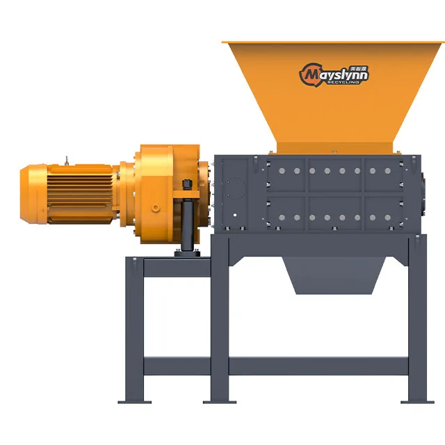 Best selling double shaft shredder tire shredders tyre recycling equipment/scrap metal shredders