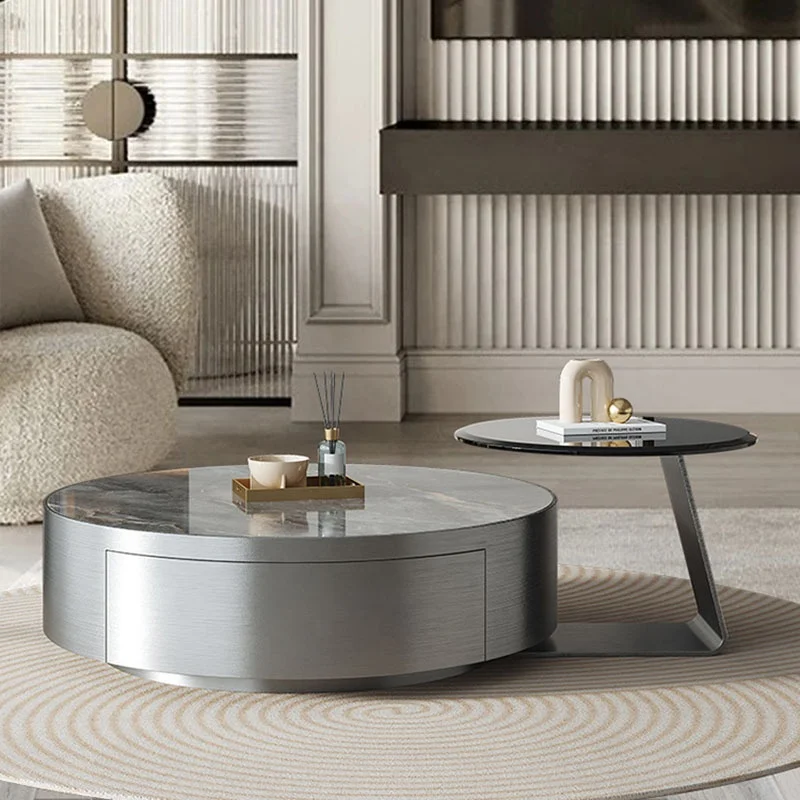 MIDOSO modern style marbling coffee table selling small family living room furniture tea table set