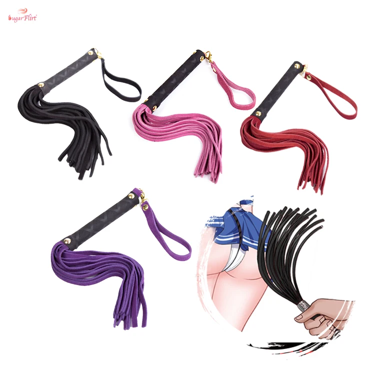 Hot Sale Sex Adult Toy Material Fetish Alternative Games Bdsm Whips Leather Flogger Mini Suede SM Game Play 291300123 Support