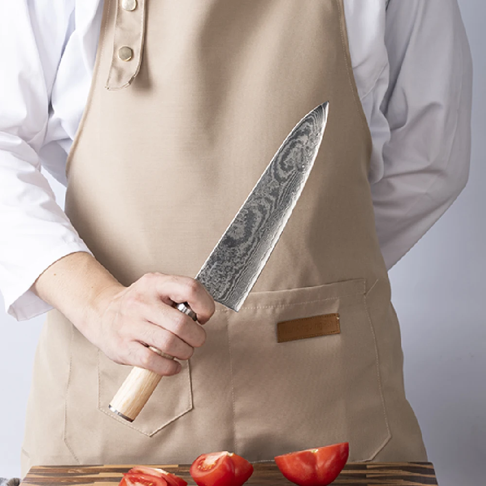 Professional 2pcs S35VN Powder Carving Knife and stainless Steel 430 Forged Meat Forks Cooking Set