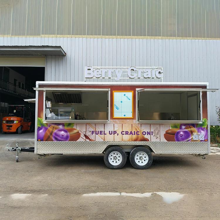 Australian Standard Food Trailer Kitchen For Sale Fully Catering Equipped Catering  Pizza Restaurant Kitchen Outdoor Street