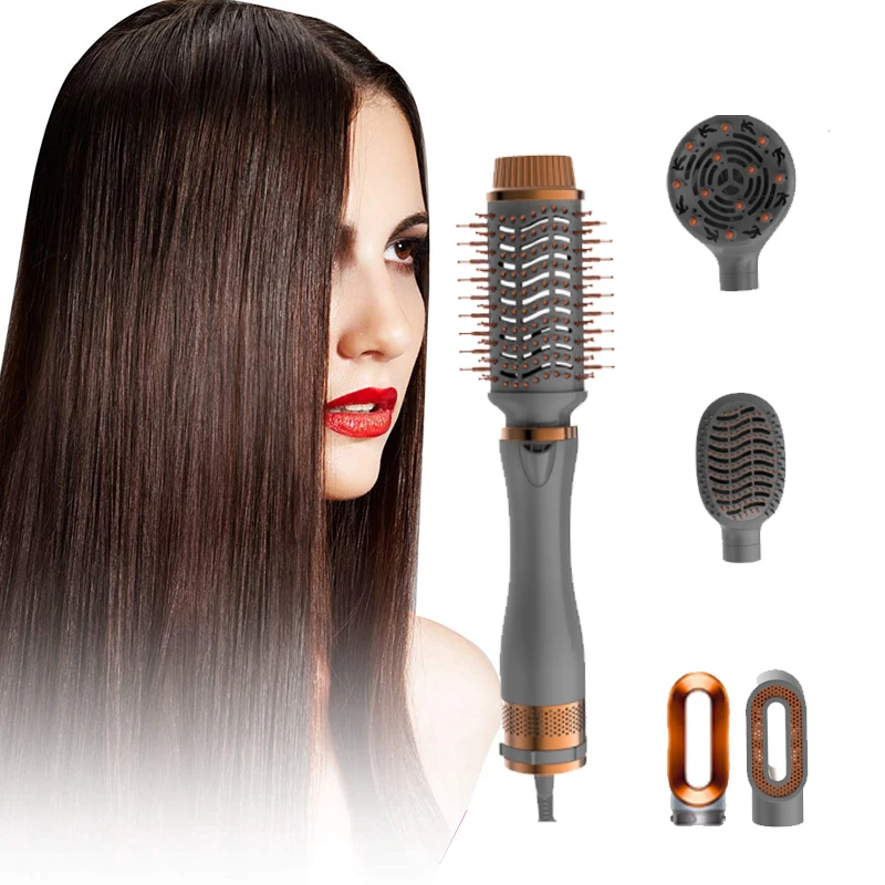 Home Use Anion Hood Folding Hand Held 4 In 1 Hair Dryer Hair Brush And Volumizer
