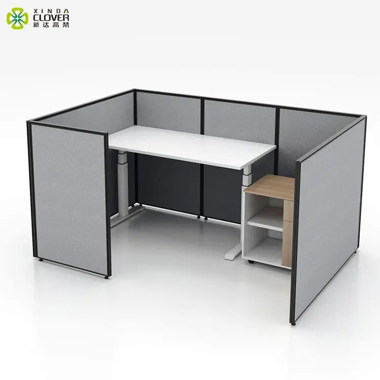 Office furniture factory manufacturing 4 seats private office cubicle partition and workstation