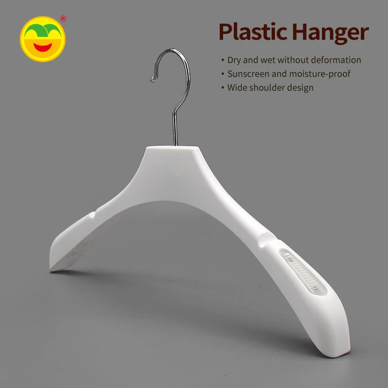 Logo Plastic Pp Heavy Duty Display Coat Clothing Clothes Hanger