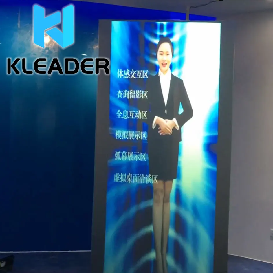  Очки виртуальной интерпретация Добро пожаловать система переводчик динамик 3D голографическая проекционная пленка из закаленного стекла для магазина интерактивные