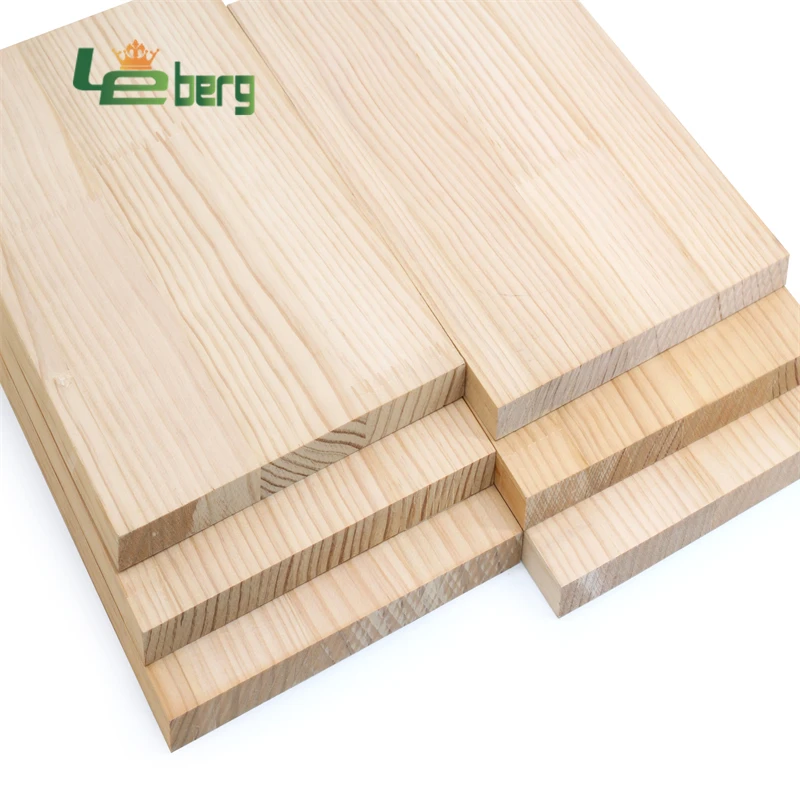 Construction Factory Direct Supply Solid Wood Panel 2440*1220*18mm Pine Rubber Rwood Finger Joint Board for Furniture