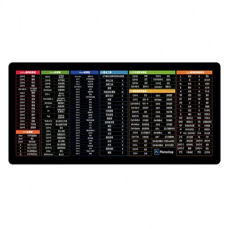 Rgb Heat Transfer Printing Customized Logo 35*25cm LED Gaming Mouse Pad