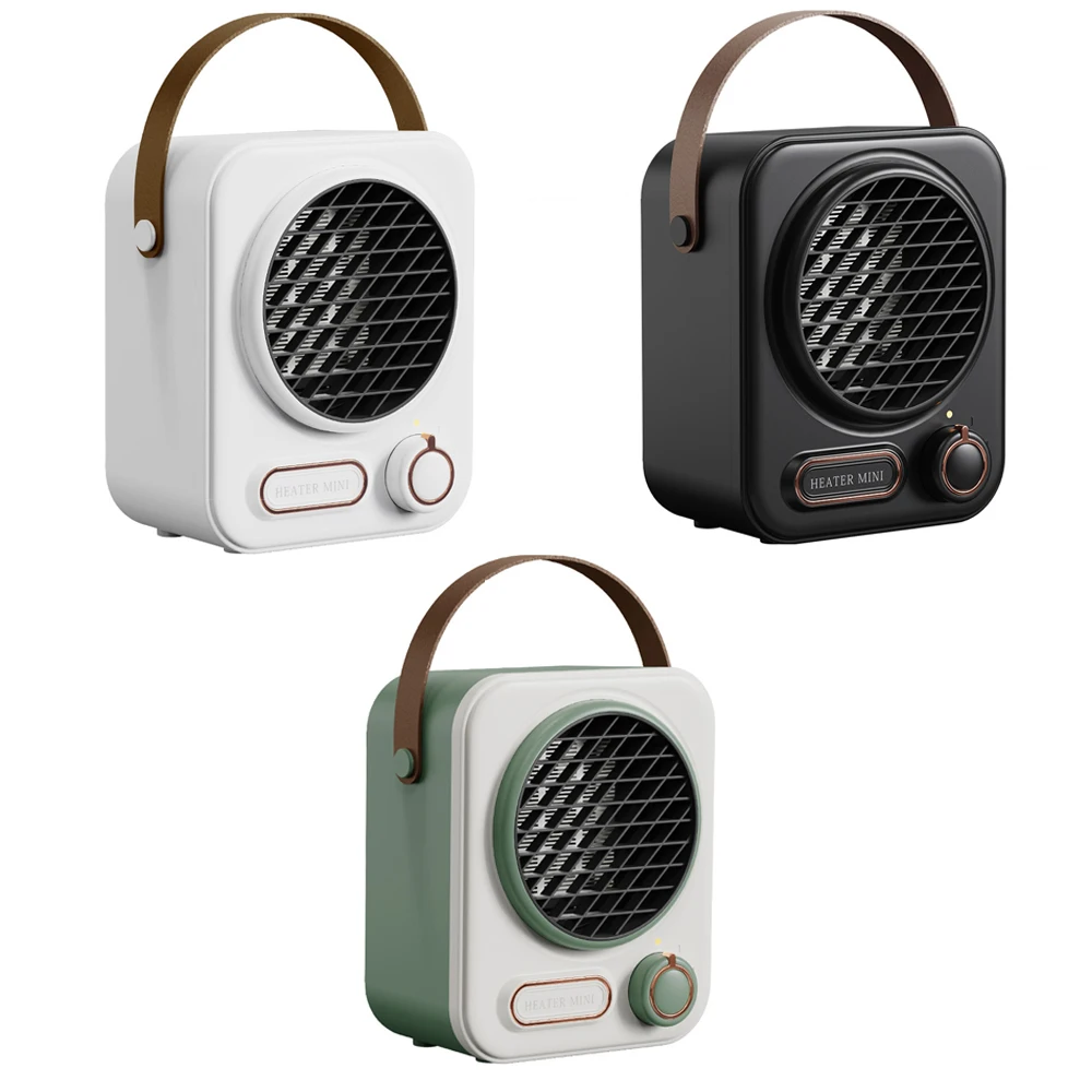 2023 new Customized Indoor desktop heater small household portable mini office heater 1000w PTC fast heating with handle
