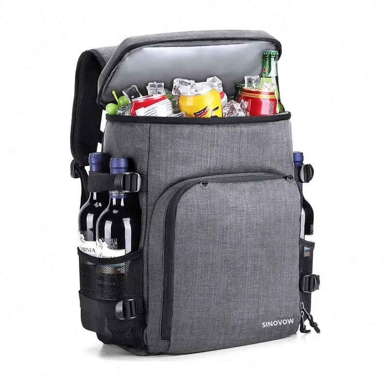 Amazon hot selling travel picnic beach wine beer cooler bag ice pack thermal insulated cooler backpack