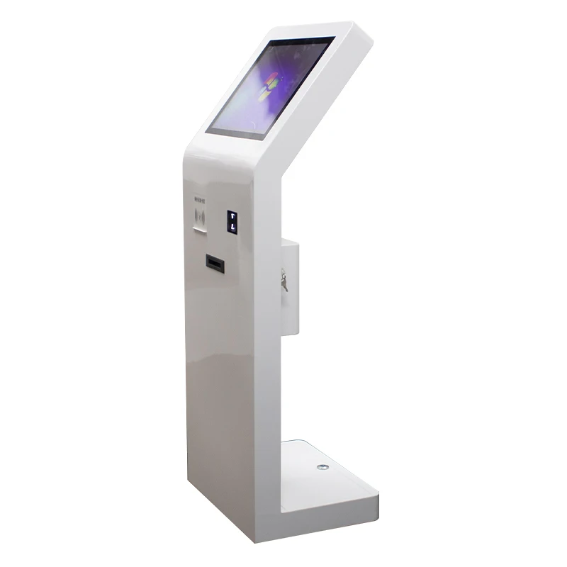 21.5 inch Capacitive Touch Screen Printer Scanner Kiosk Self Service Ordering Payment Floor Standing Checkout kiosk