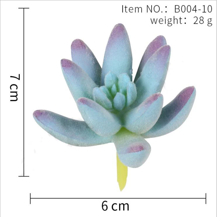 Garden Decoration Pvc Eco-friendly Outdoor Plants Artificial Succulents In Pots