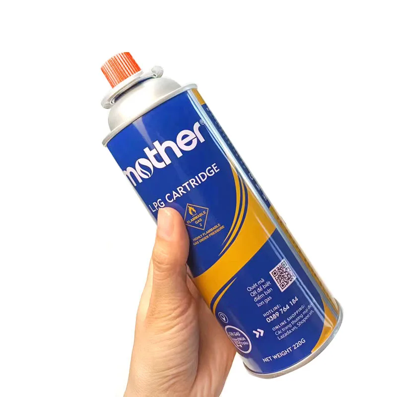 Tinplate butane gas canister butan gas fuel can