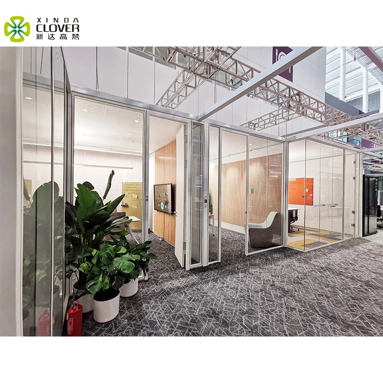 
Modern High quality Anodized Aluminum frame Glass Full Height Office Partition Wall For Office Room 