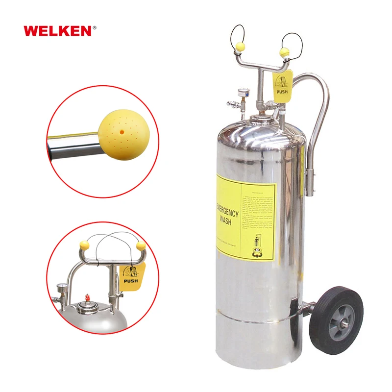 CE approved outdoor safety emergency eyewash and shower station ss304 Portable Eye Wash