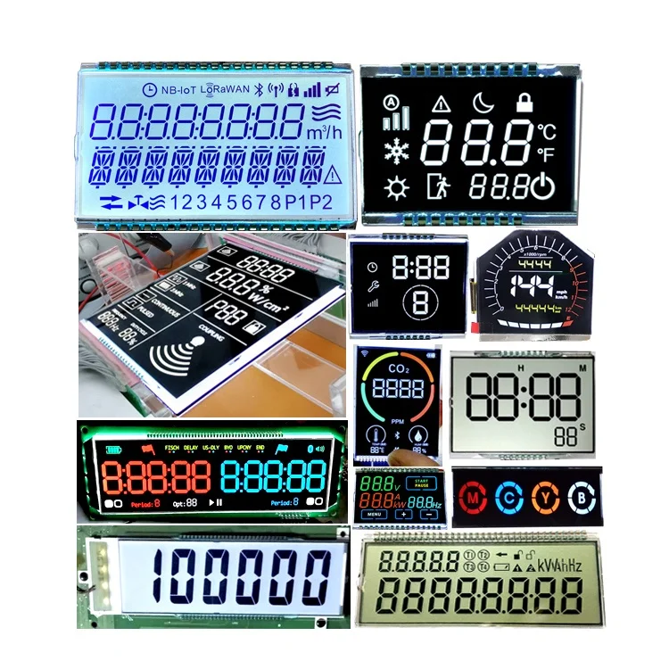 STN FSTN VA TN LCD Screen Volt-Ammeter Energy Meter Smart Digital Voltmeter LCD Display Manufacture Design For Power Meter