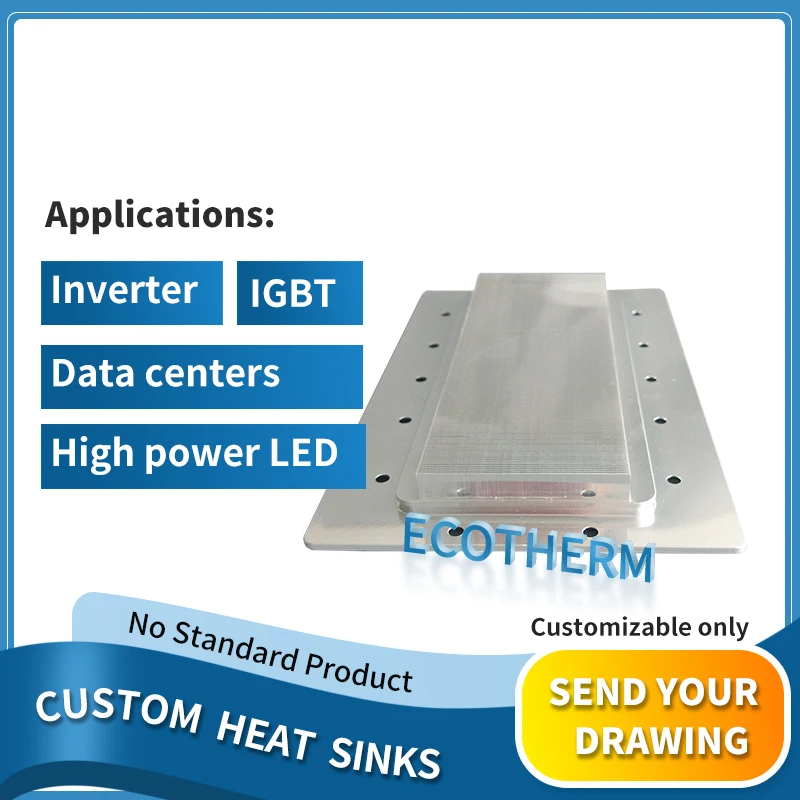 Custom 500W aluminium skived fin 1000mm skiving heatsinks heat sink for 5G station automotive