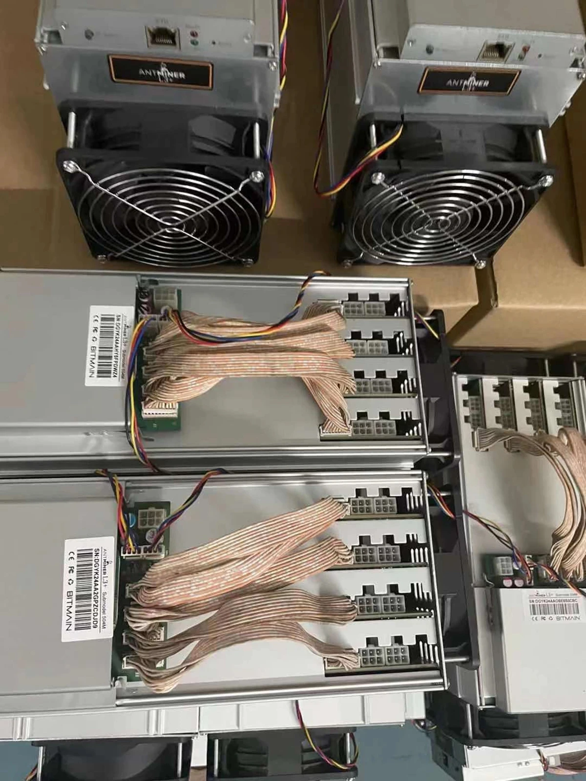  2021 базовые майнеры биткоинов используемые L3 + Psu504Mh/s Scrypt алгоритм алгоритма 800 Вт генератор Antminer l3 секундная