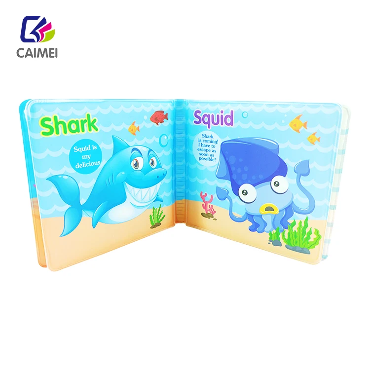 Фабрика OEM изготовленный на заказ 3D мягкий водонепроницаемый книга для раннего развития детей ванной