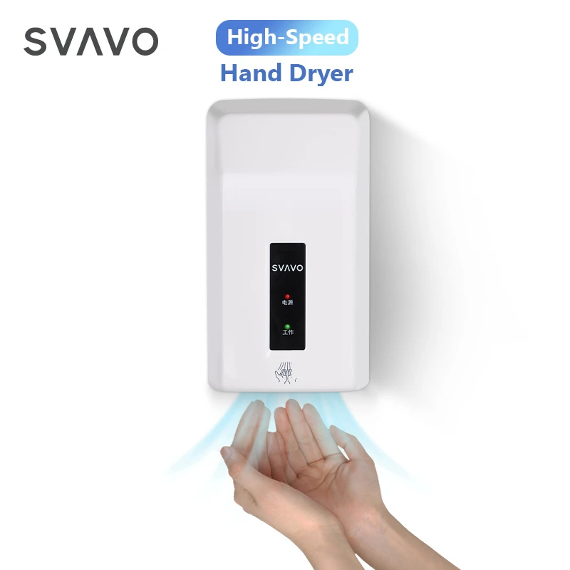 Toilet Wall Mounted Handetrockner High Speed Auto Secador de manos Electric Jet Air seche mains Automatic Hand Dryer