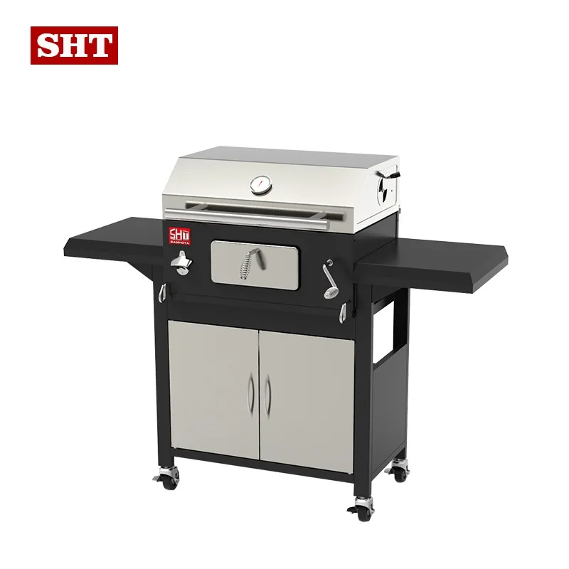 Barbeque Grill Portable Smokeless Stainless Steel Charcoal Grill Chicken Machine Smoker Outdoor-Kitchen Bbq Grills