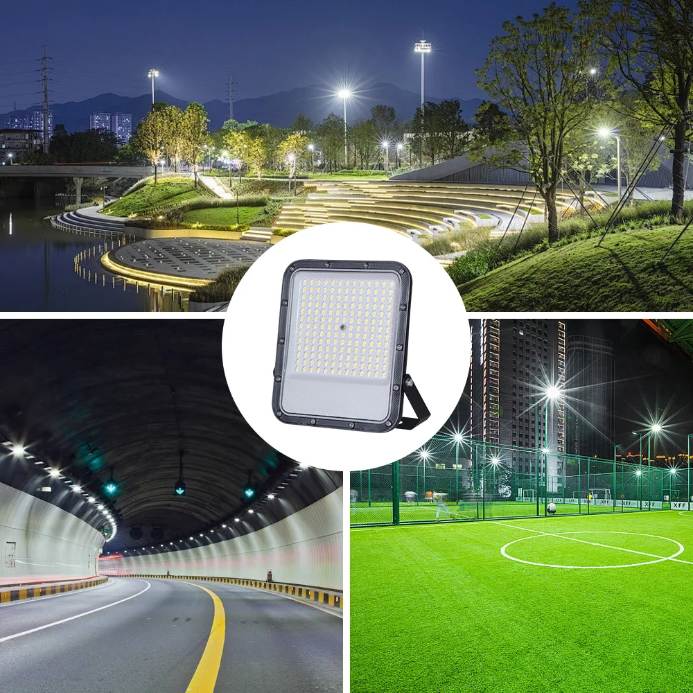 KCD IP65 Waterproof Outdoor Rotatable High Lumen Stadium Light 30w 50w 100w 150w 200w 300w 220v LED Project Light Flood