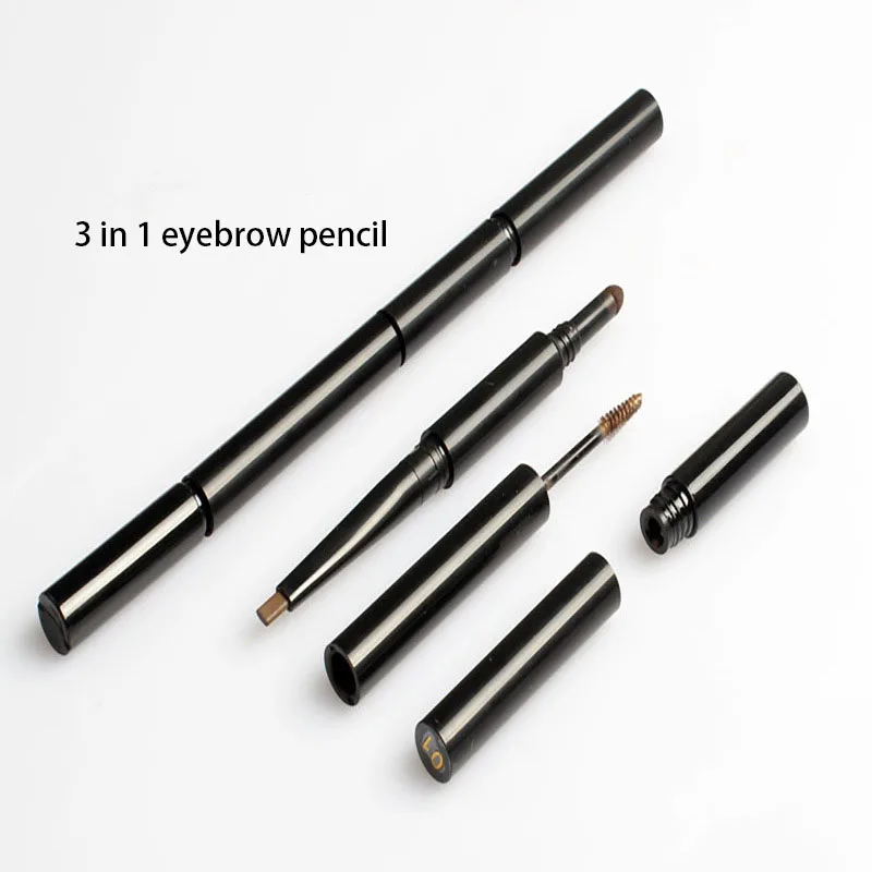 3  in 1 Eyebrow Pencil Multifunctional Private Label Vegan Waterproof  Eyebrow Pomade Eyebrow Brush
