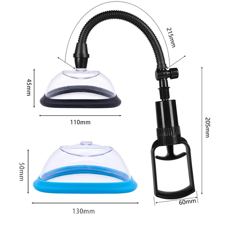 110mm Pussy Pump Vagina Clitoris Sucker Manual Women Breast Massage Nipple Stimulator Enlarge Vacuum Pump Cover Adult Sex Toys