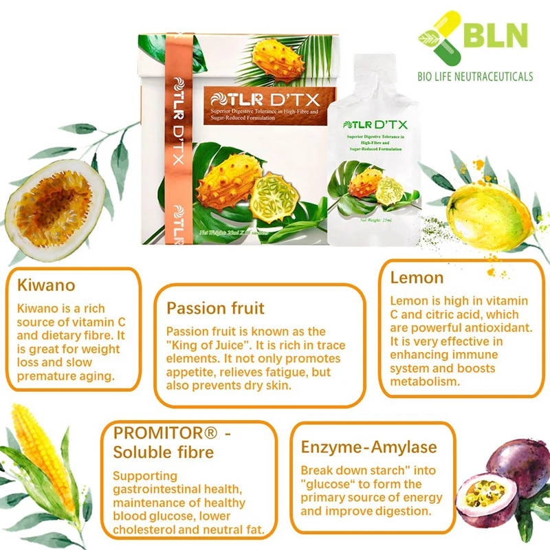 High Quality Innovative Product TLR DTX Botanical Beverage Enhance Body Immune System and Promote Defecations