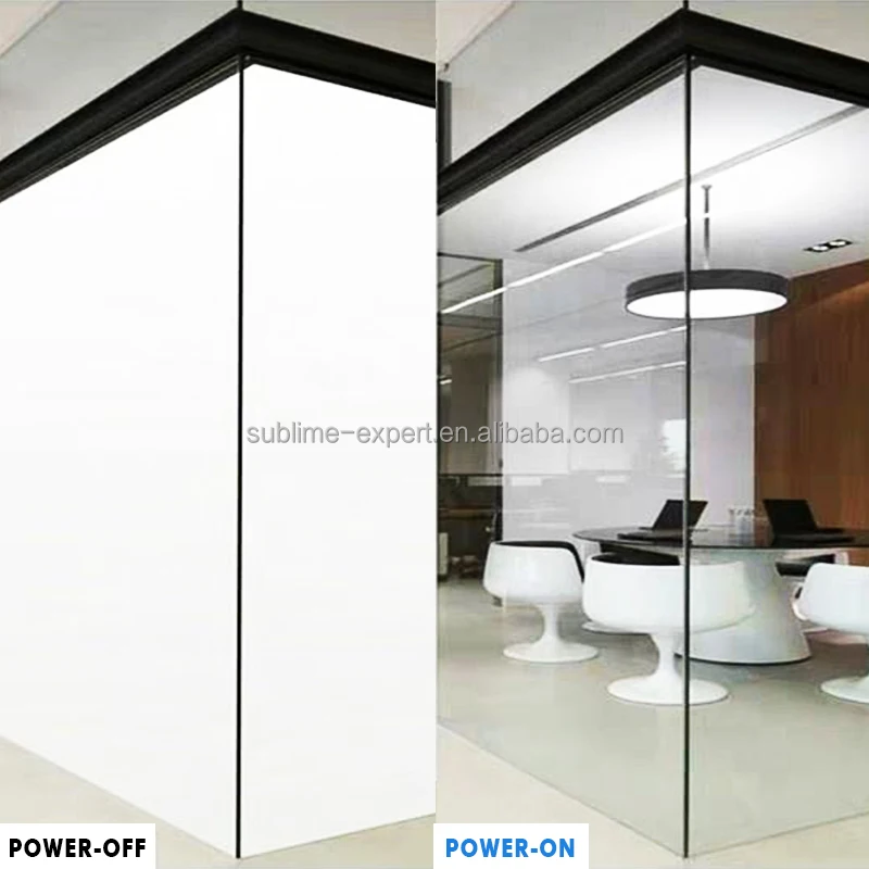 Smart Electronic Switchable PDLC Film Privacy Partition Dimming Glass Window Tint lamina PDLC Smart Film Door Intelligent Glass